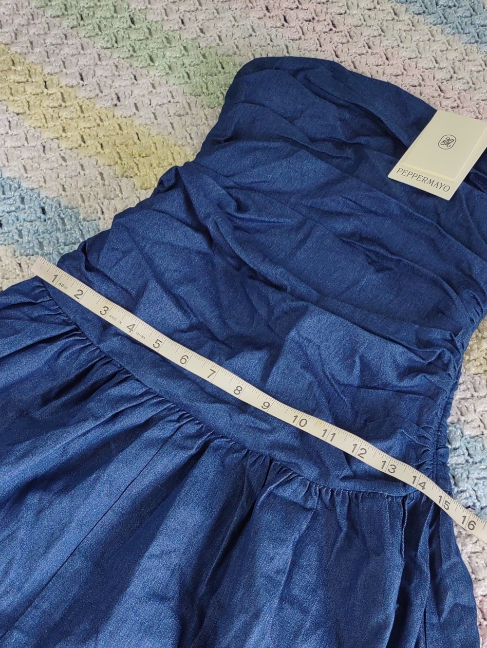 Peppermayo Size 2 Carmel Denim Maxi Dress - Picture 6 of 14